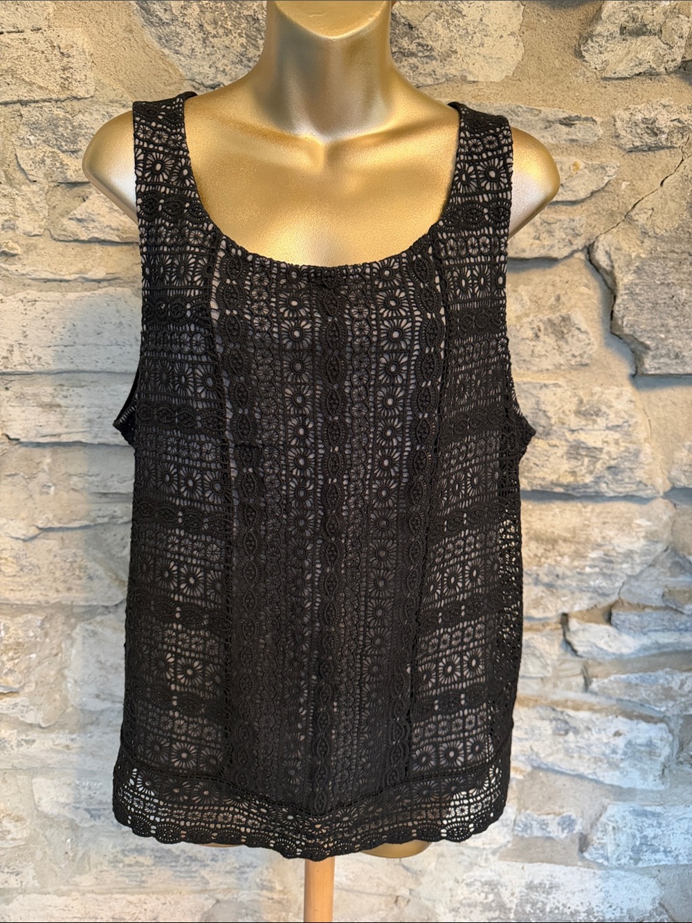 Crochet Scoop Neck Top